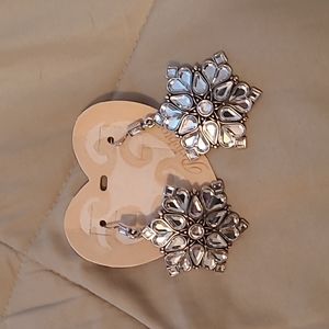Brighton Maharani french wire snowflake earrings
